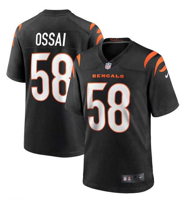 Men & Women & Youth Cincinnati Bengals #58 Joseph Ossai Black Football Stitched Game Jersey->cincinnati bengals->NFL Jersey
